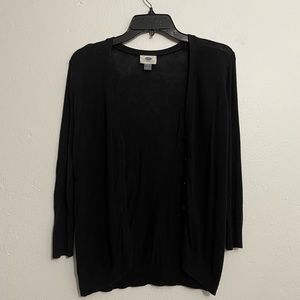 Old Navy black sweater cardigan with buttons